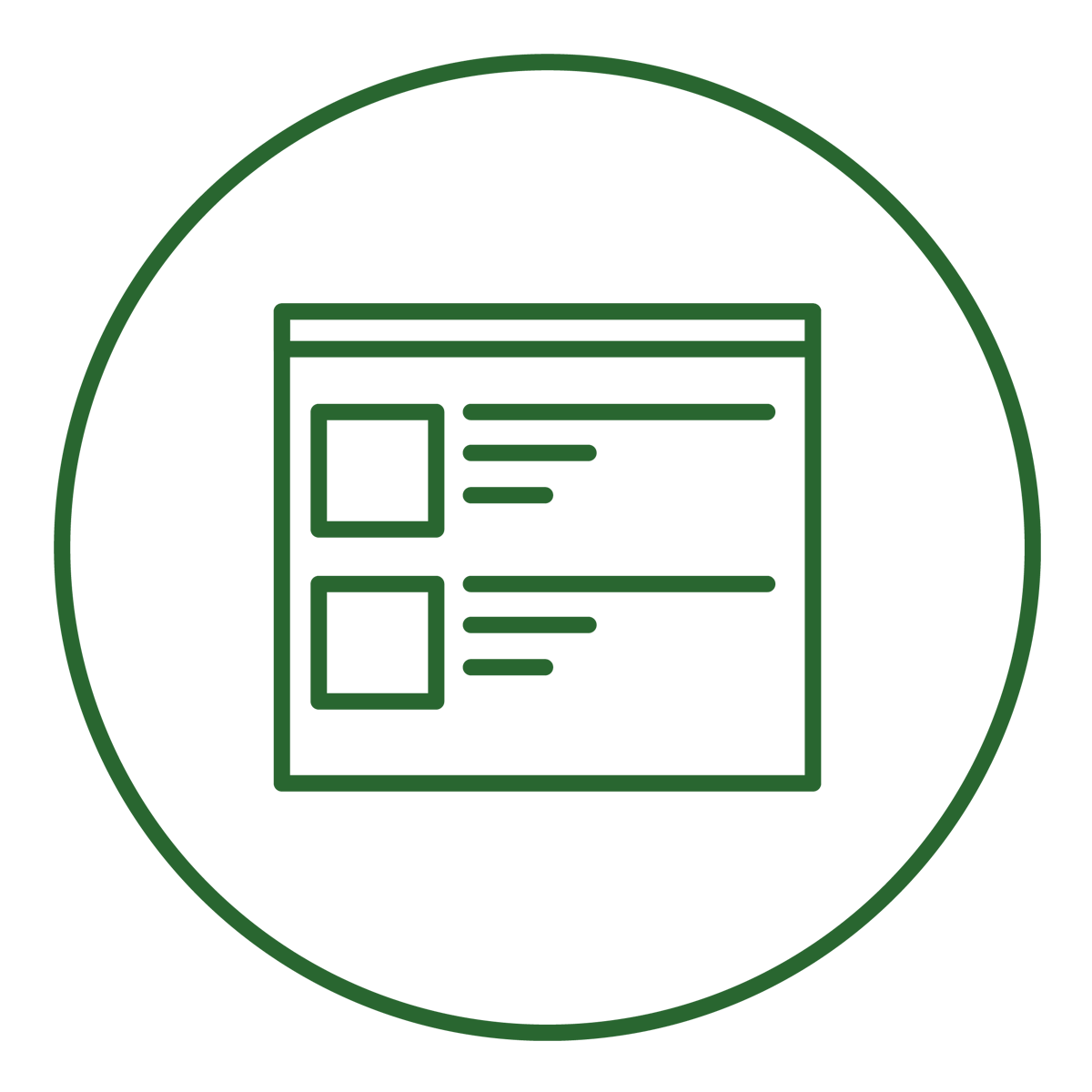 Illustration of online course materials